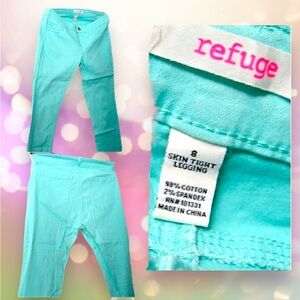 REFUGE Skinny Jeggings - Turquoise